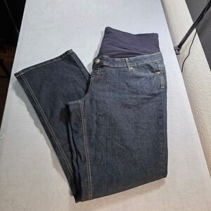 Planet Motherhood Womens XL Maternity Jeans Dark Wash Full Belly Panel